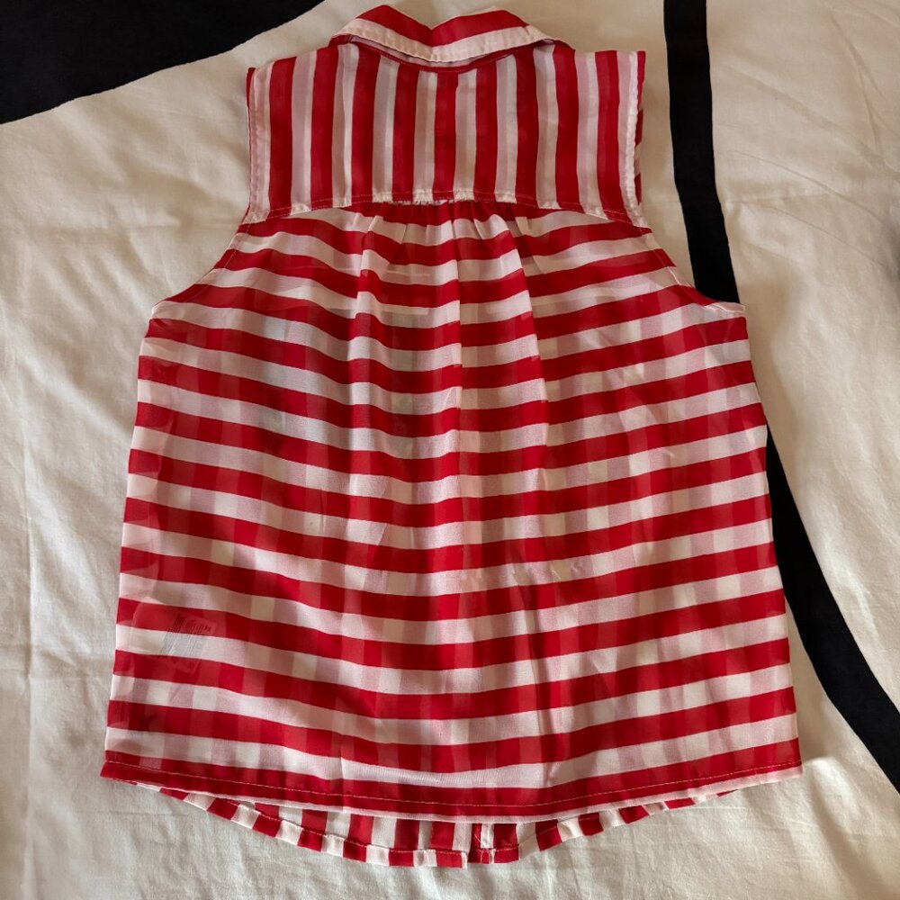 EUC Hurley Stars & Stripes Button-Down Sleeveless Shirt L - Picture 6 of 6